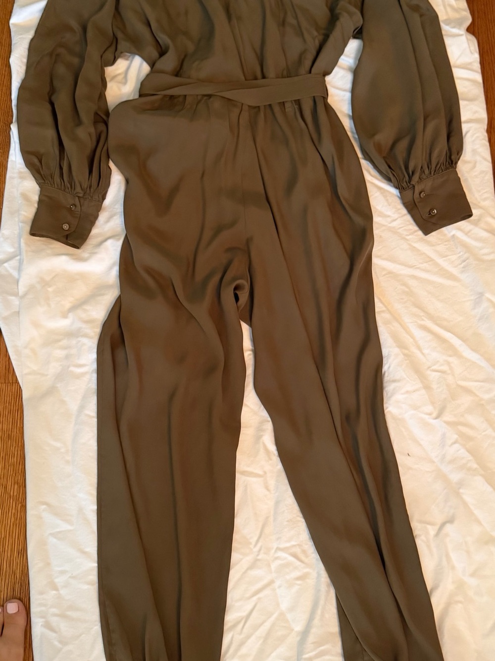 Zimmerman Green Long-Sleeve Jumpsuit